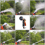 Garden Hose Nozzle Sprayer Hand Shower 8 Adjustable Irrigation Pattern High Pressure Hand Sprayer for Watering Lawn Car Washing