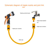 Garden Hose Nozzle Sprayer Hand Shower 8 Adjustable Irrigation Pattern High Pressure Hand Sprayer for Watering Lawn Car Washing