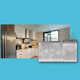 Kitchen Utensil Storage Holder Stainless Steel Fork Chopsticks Storage Organizer Tableware Holder - Rear View