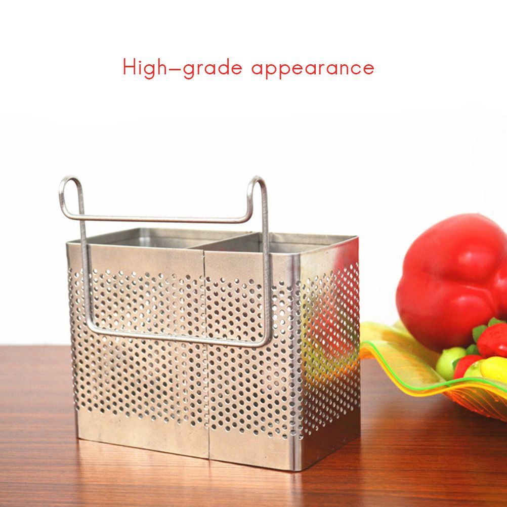 Kitchen Utensil Storage Holder Stainless Steel Fork Chopsticks Storage Organizer Tableware Holder
