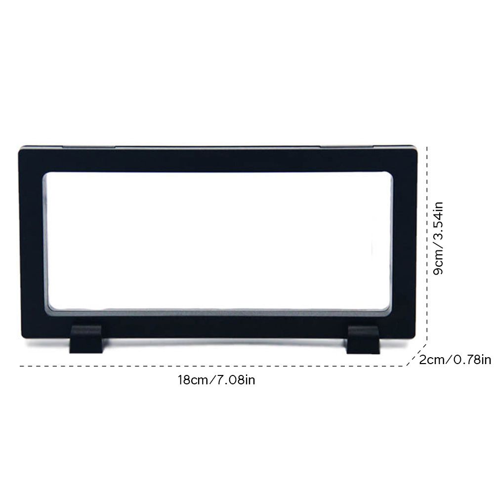 3D Floating Display Stand with Two Bases for Medallion Antique Coin Desktop Display Stand