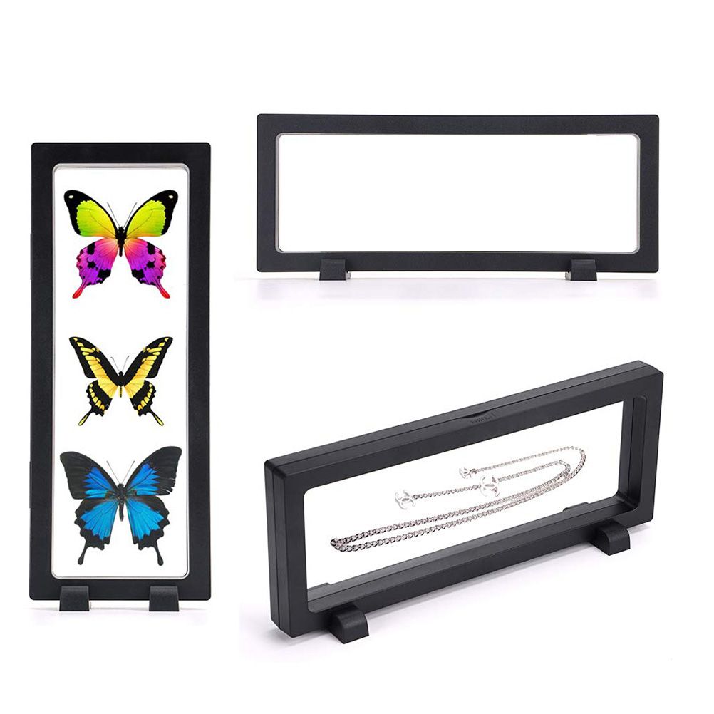 3D Floating Display Stand with Two Bases for Medallion Antique Coin Desktop Display Stand