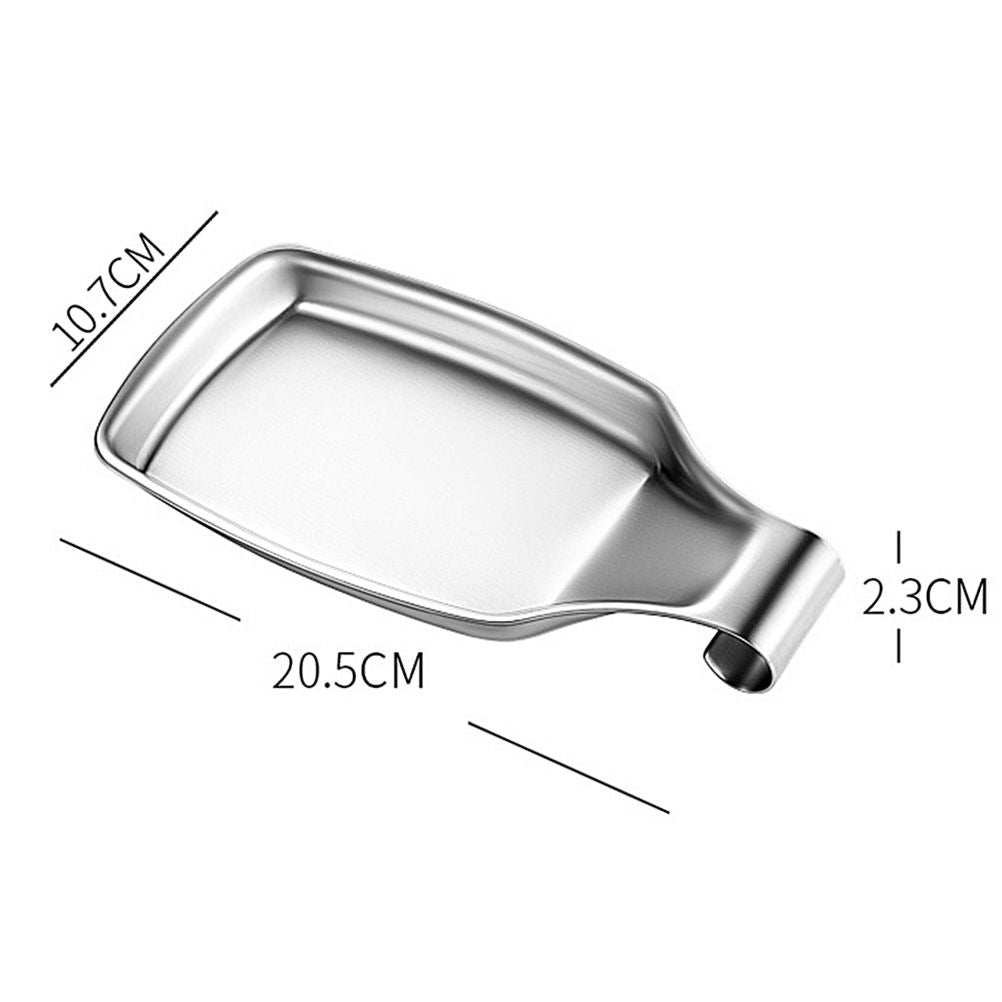 Stainless Steel Spoon Rest Stove Spoon Holder for Kitchen Spatula Ladle Brush Cooking Utensils