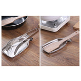 Stainless Steel Spoon Rest Stove Spoon Holder for Kitchen Spatula Ladle Brush Cooking Utensils - Low Angle