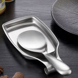 Stainless Steel Spoon Rest Stove Spoon Holder for Kitchen Spatula Ladle Brush Cooking Utensils - Extra Image