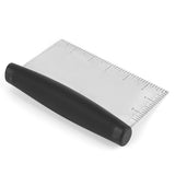 Multi Purpose Bench Scraper Stainless Steel Pizza Dough Scraper Chopper Dough Cutter for Bread and Pizza Dough - Side View