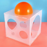 11 Holes Balloon Sizer Box Balloon Measurement Box for Birthday Party Wedding Decor - Low Angle