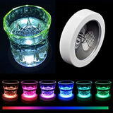 LED Drink Coasters Cup Coaster with Light Gravity Sensor Drink Pads for Bar Party Club - Rear View