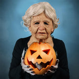 Halloween Latex Face Cover Novelty Old Man Horror Heagear for Masquerade Party