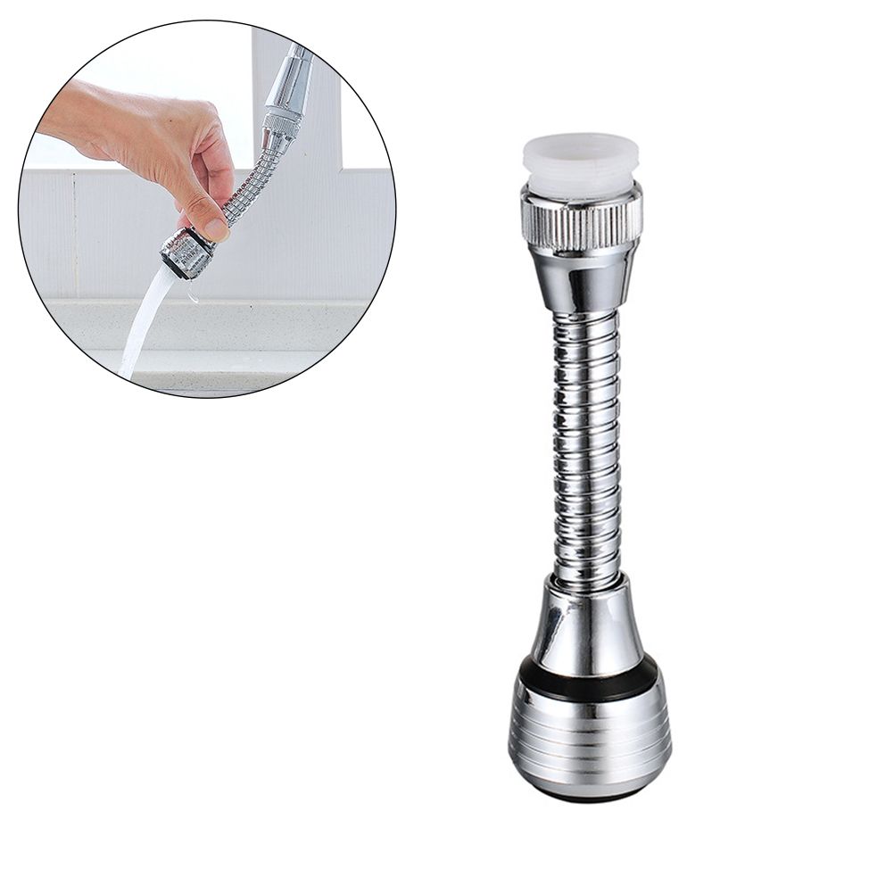 360 Degree Rotatable Faucet Tap Nozzle Filter Adapter Water Saving Filter Sprayer for Bathroom Kitchen