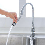 360 Degree Rotatable Faucet Tap Nozzle Filter Adapter Water Saving Filter Sprayer for Bathroom Kitchen - Rear View