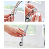 360 Degree Rotatable Faucet Tap Nozzle Filter Adapter Water Saving Filter Sprayer for Bathroom Kitchen
