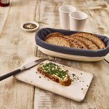 1pc Kitchen Long Dough Rattan Baskets Proofing Proving Rattan Baking Bread Basket Rattan Food Storage Baskets1pc Kitchen Long Dough Rattan Baskets Proofing Proving Rattan Baking Bread Basket Rattan Food Storage Baskets - Top-Down View