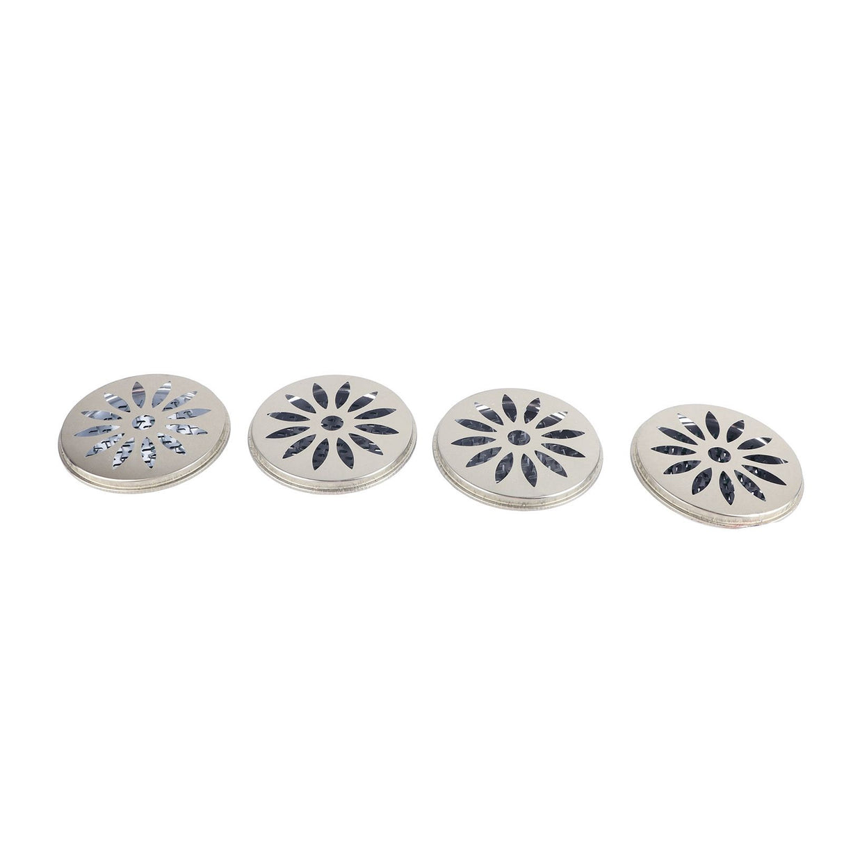 4PCS Stainless Steel Mosquito Coil Holder with Supporting Nail Teeth and Hollow Lid