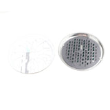 4PCS Stainless Steel Mosquito Coil Holder with Supporting Nail Teeth and Hollow Lid - Top-Down View