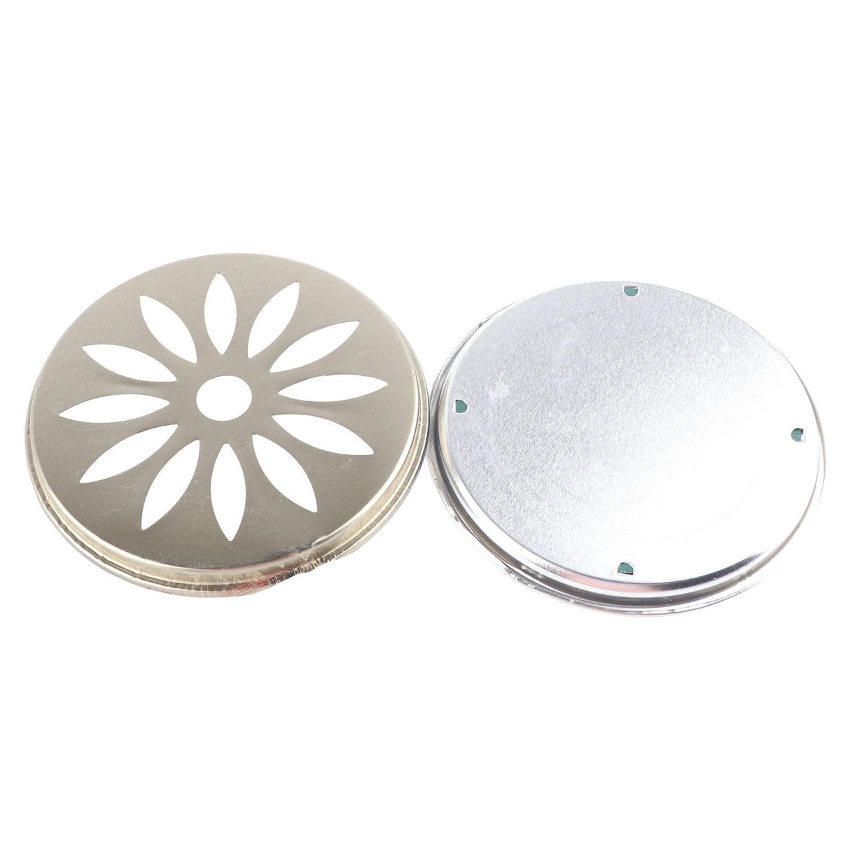 4PCS Stainless Steel Mosquito Coil Holder with Supporting Nail Teeth and Hollow Lid