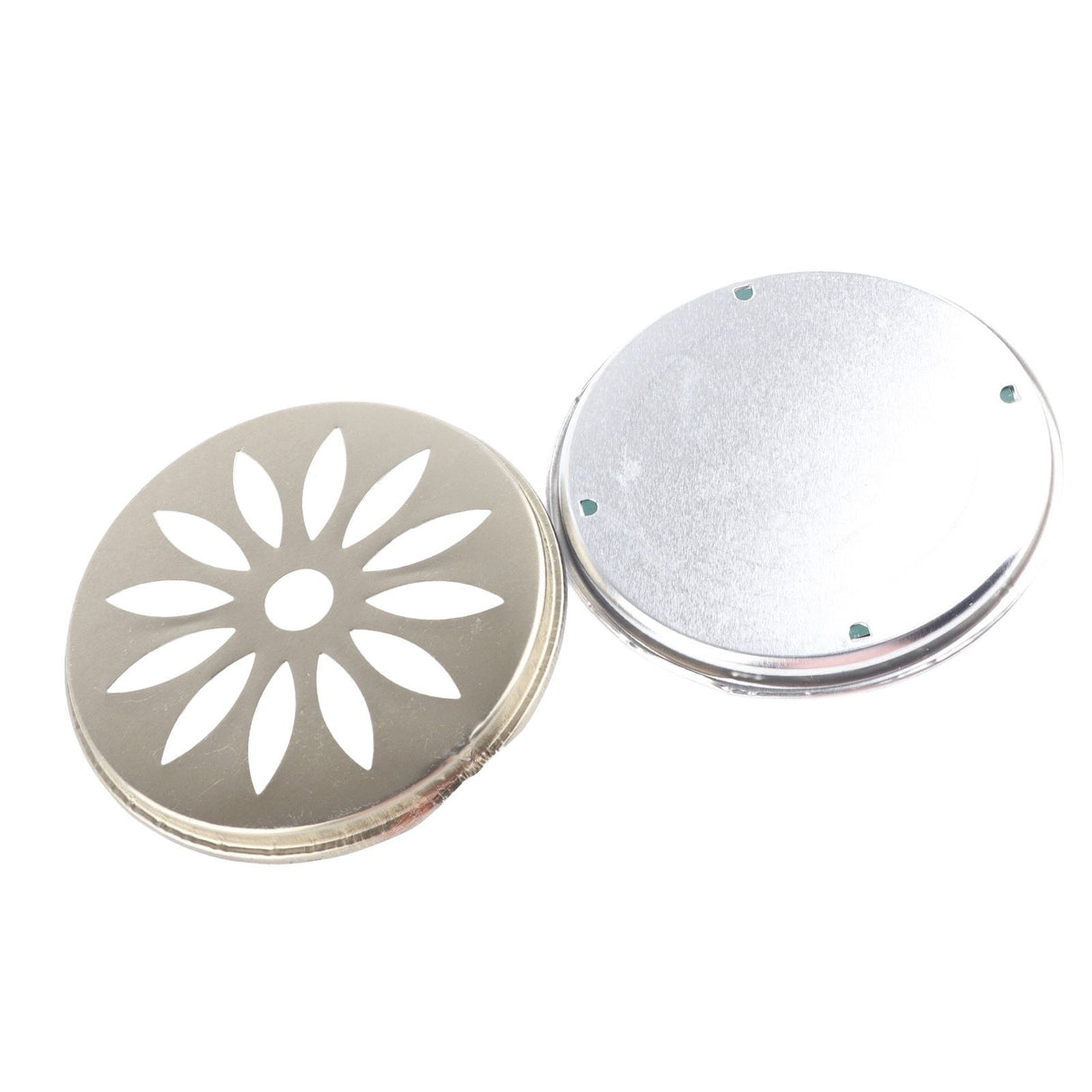 4PCS Stainless Steel Mosquito Coil Holder with Supporting Nail Teeth and Hollow Lid