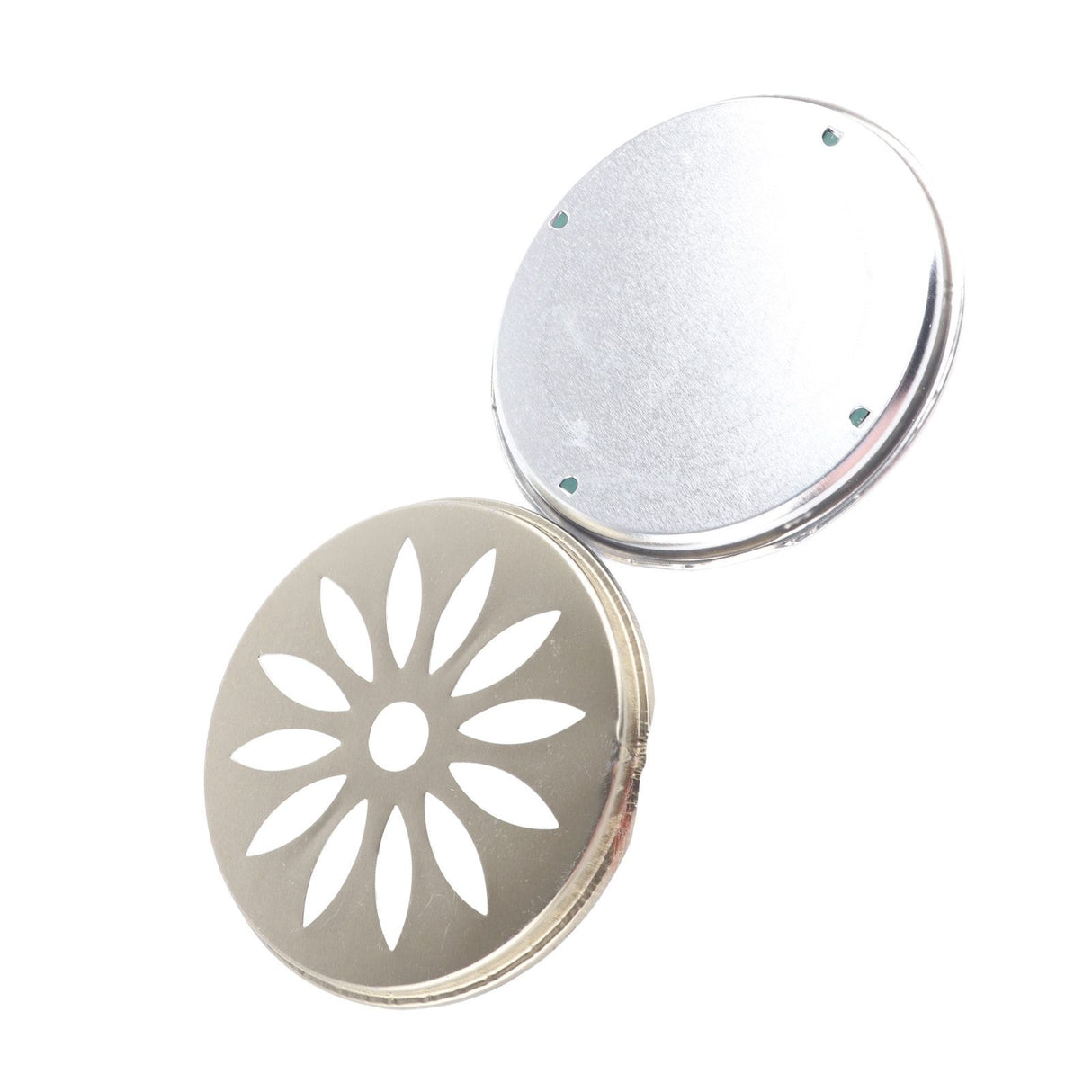 4PCS Stainless Steel Mosquito Coil Holder with Supporting Nail Teeth and Hollow Lid