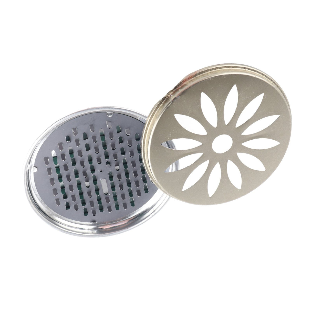 4PCS Stainless Steel Mosquito Coil Holder with Supporting Nail Teeth and Hollow Lid