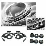 25X 8 Lens Magnifier Head Mount Magnifying Glass Hands Free Magnifier with Light