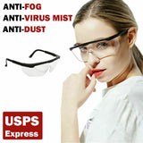 Protective Safety Glasses Clear Anti Saliva Eye Protection Googles for Chemical and Workplace Safety Goggles