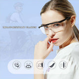 Protective Safety Glasses Clear Anti Saliva Eye Protection Googles for Chemical and Workplace Safety Goggles - Front View