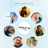 Protective Safety Glasses Clear Anti Saliva Eye Protection Googles for Chemical and Workplace Safety Goggles - 45-Degree Angle