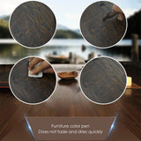 Furniture Repair Kit Wood Markers Wax Sticks with Sharpener Kit for Stains Scratches Wood Floors Tables Desks Carpenters - Front View