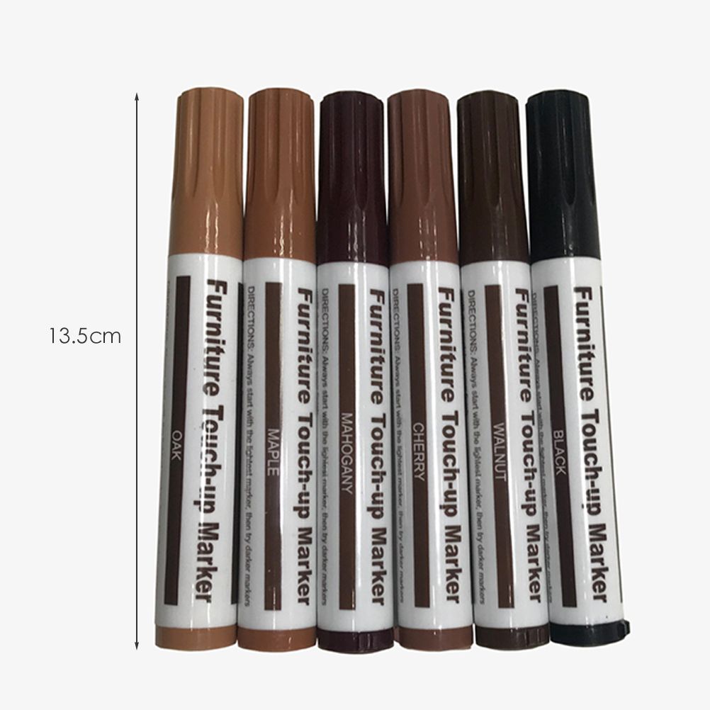 Furniture Repair Kit Wood Markers Wax Sticks with Sharpener Kit for Stains Scratches Wood Floors Tables Desks Carpenters