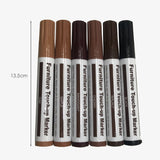 Furniture Repair Kit Wood Markers Wax Sticks with Sharpener Kit for Stains Scratches Wood Floors Tables Desks Carpenters - Side View