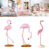 Cute Resin Pink Flamingo Ornament Tabletop Decoration Living Room Decoration Cake Decor