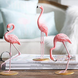 Cute Resin Pink Flamingo Ornament Tabletop Decoration Living Room Decoration Cake Decor - 45-Degree Angle