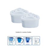 2Pcs Water Filter Cartridges Compatible with Brita Maxtra and Filter Cartridges for Brita Water Filters