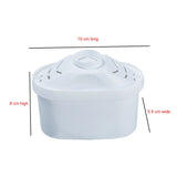 2Pcs Water Filter Cartridges Compatible with Brita Maxtra and Filter Cartridges for Brita Water Filters - Side View