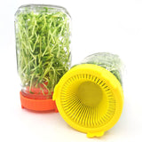 4Pcs Easy Rinse and Drain Plastic Sprouting Lids for Wide Mouth Jars - Extra Image