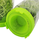 4Pcs Easy Rinse and Drain Plastic Sprouting Lids for Wide Mouth Jars