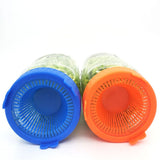 4Pcs Easy Rinse and Drain Plastic Sprouting Lids for Wide Mouth Jars