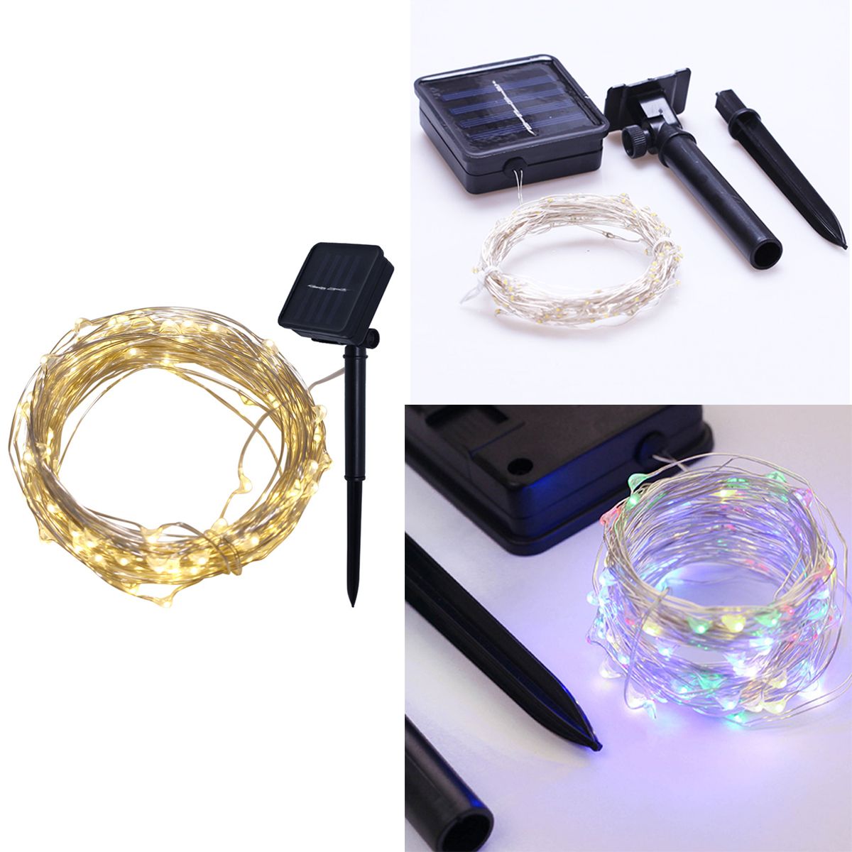 Solar Powered String Lights Fairy String Light for Outdoor Wedding Party Seasonal Decorations