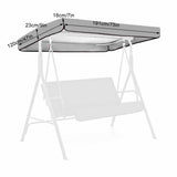 Waterproof Swing Canopy Garden Chair Tent Porch Top Cover Swing Roof
