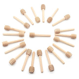 50pcs Honeycomb Stick 8cm Mini Wooden Honey Dipper Sticks Honey Stirrer Honey Wand for Honey Coffee Jam Kitchen Gadgets