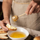 50pcs Honeycomb Stick 8cm Mini Wooden Honey Dipper Sticks Honey Stirrer Honey Wand for Honey Coffee Jam Kitchen Gadgets