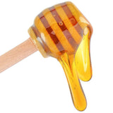 50pcs Honeycomb Stick 8cm Mini Wooden Honey Dipper Sticks Honey Stirrer Honey Wand for Honey Coffee Jam Kitchen Gadgets