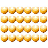 24 Pcs Heart Shape LED Candles Tea Light Romantic Love LED Candles for Valentine s Day Wedding Table Decor