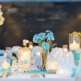 24 Pcs Heart Shape LED Candles Tea Light Romantic Love LED Candles for Valentine s Day Wedding Table Decor - Top-Down View