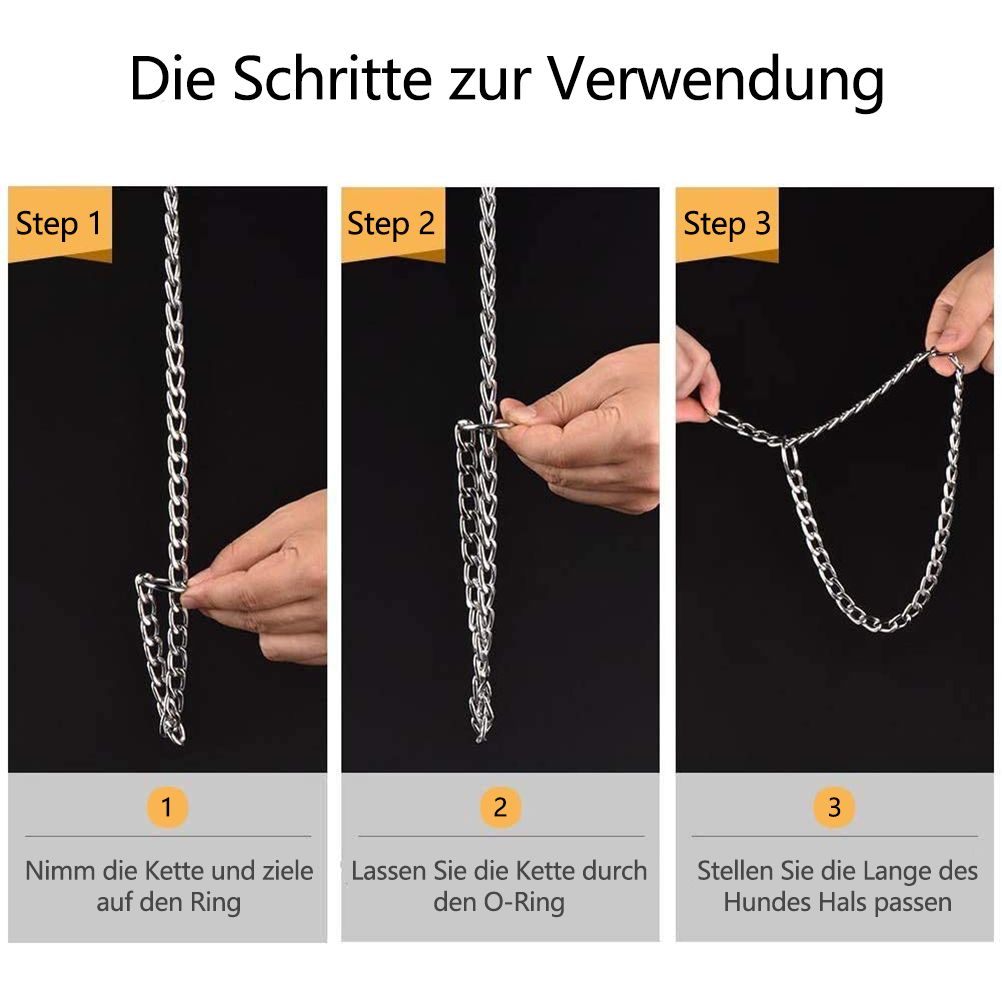 Pet Dog Collars Stainless Steel Training Collars Dog Chain Necklace for Dogs