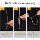 Pet Dog Collars Stainless Steel Training Collars Dog Chain Necklace for Dogs - Front View