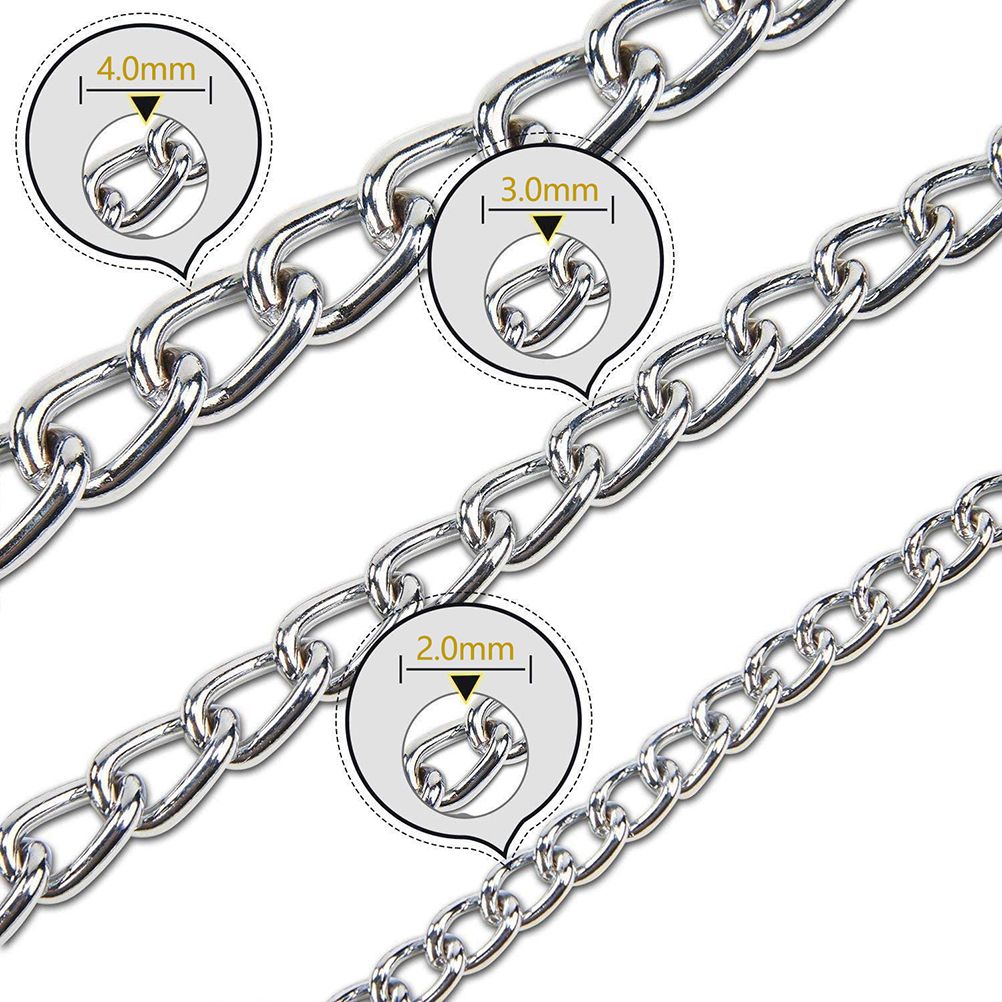 Pet Dog Collars Stainless Steel Training Collars Dog Chain Necklace for Dogs