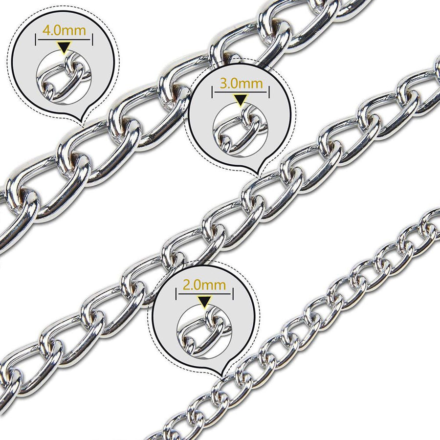 Pet Dog Collars Stainless Steel Training Collars Dog Chain Necklace for Dogs