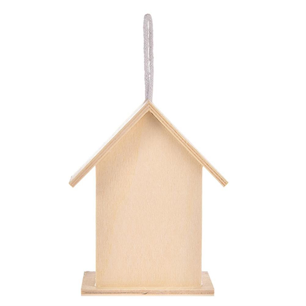 Wooden Bird House Hanging Nesting Box Birdhouse for Outdoor Garden Decorations