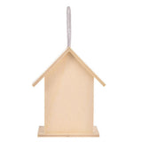 Wooden Bird House Hanging Nesting Box Birdhouse for Outdoor Garden Decorations